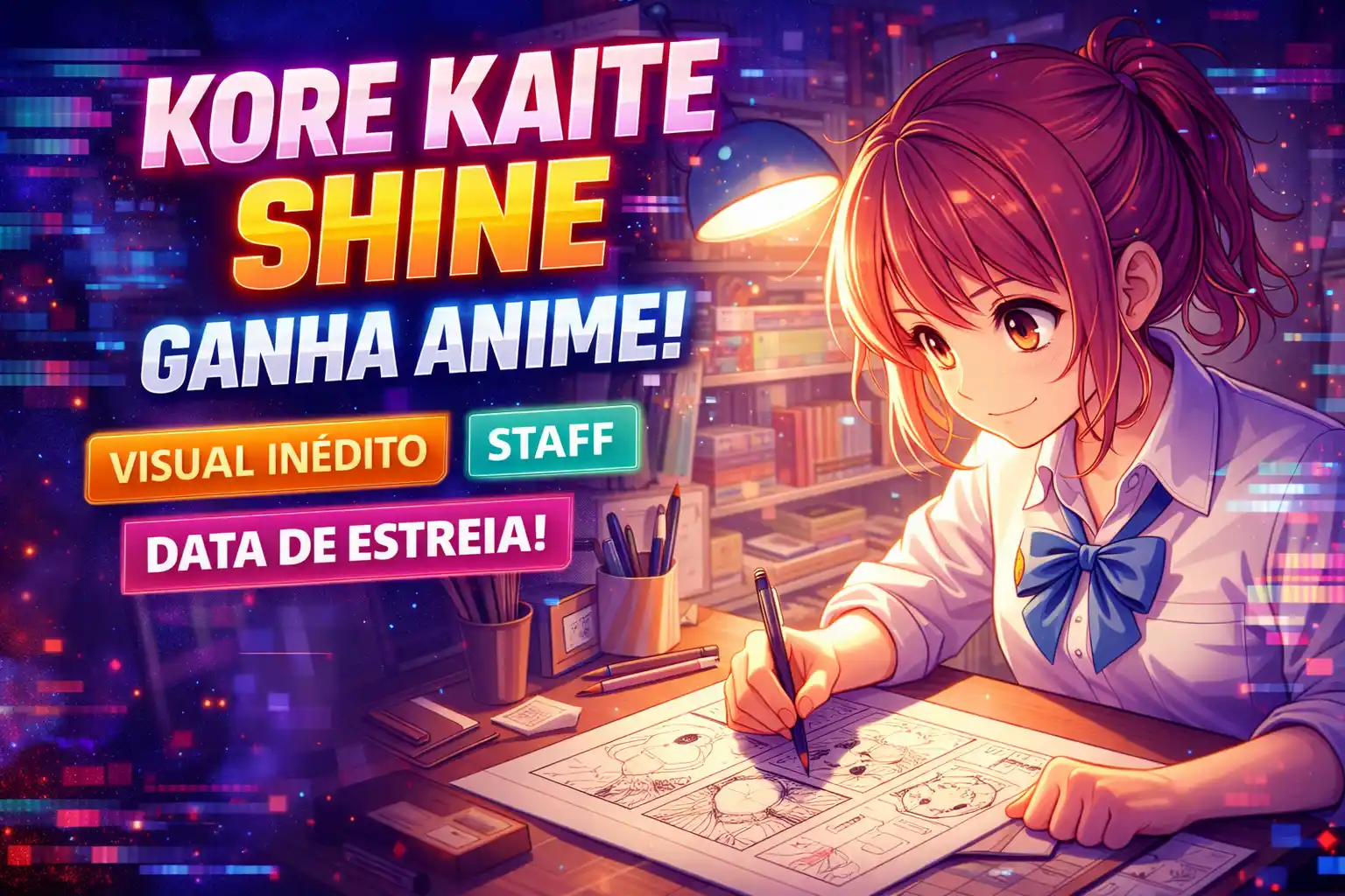 Kore Kaite Shine Ganha Anime, Visual Inédito e Data de Estreia